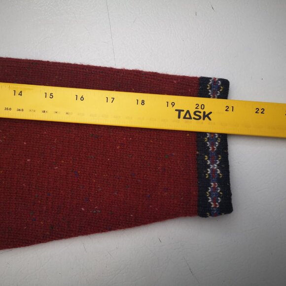 Talbots Ladies Size 8 Button Front Alpine Poppy 100% Lambswool Christmas Sweater - Picture 7 of 10